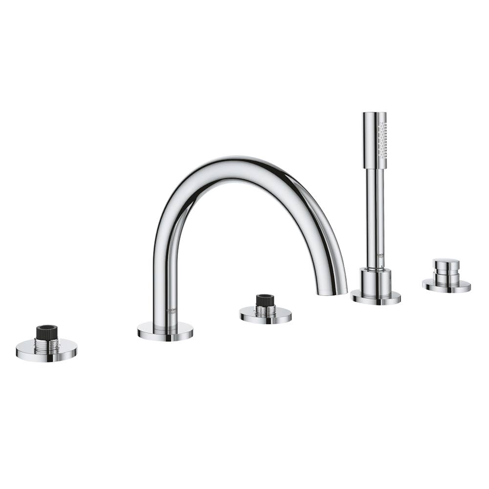 Chrome Tub Filler Faucet Kit with Lever Handles E7070