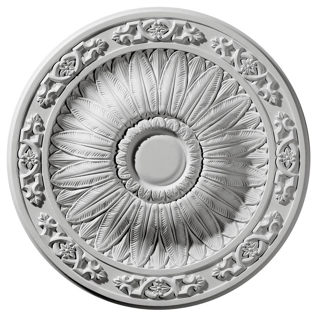 20 1/4x22OD x 1 1/2x22P Hand-Painted Ceiling Medallion O723906
