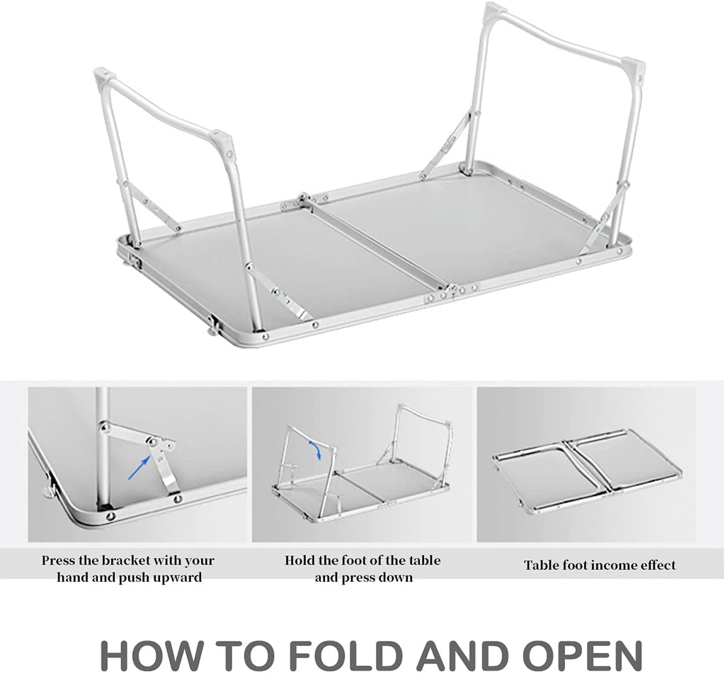80cm Square Folding Table with Carrying Handle F5837