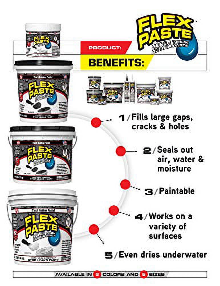 Flex Paste, 3 lb, Black C16714