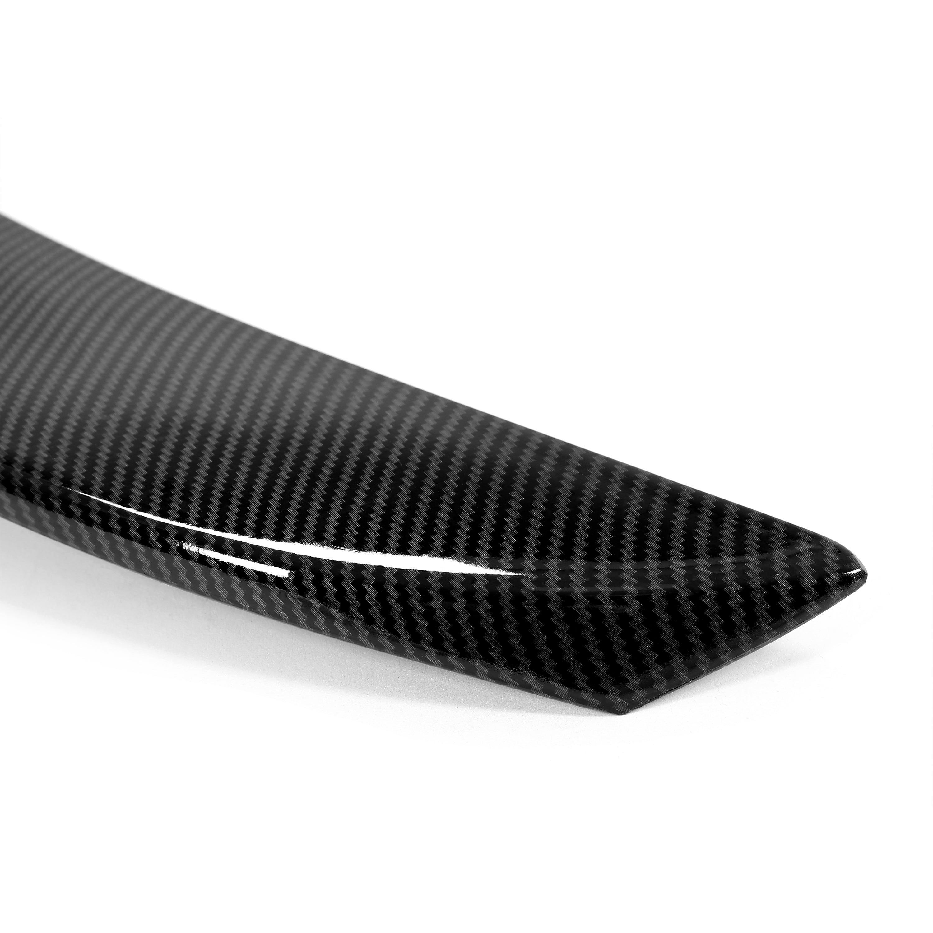 Glossy Carbon Fiber Rear Trunk Lip Spoiler Wing E165182