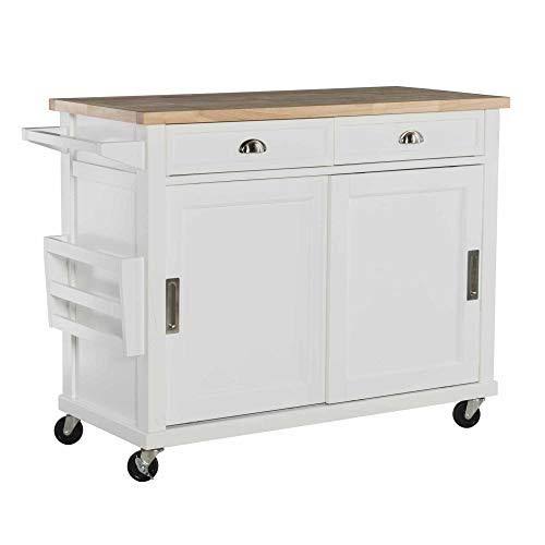 White Kitchen Cart N774