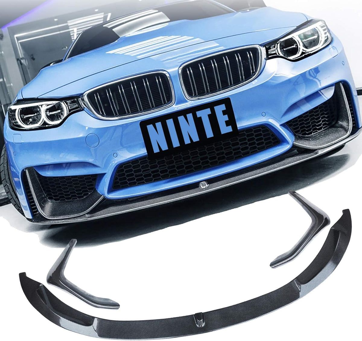 ABS Carbon Fiber Front Bumper Spoiler Splitter I3467