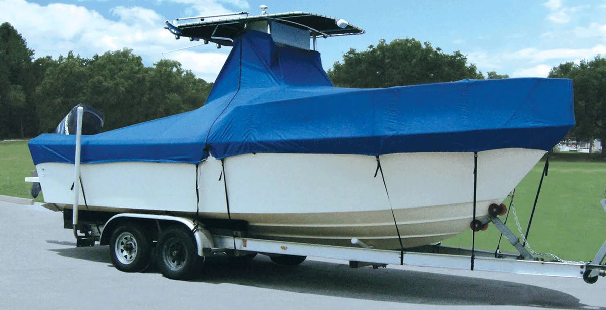 T-Top Boat Covers Without Bow Rail Pacific Blue U3107