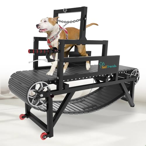 Dog Treadmill with Brake & Resistance Adjustment, Supports Up to 300 lbs U954995