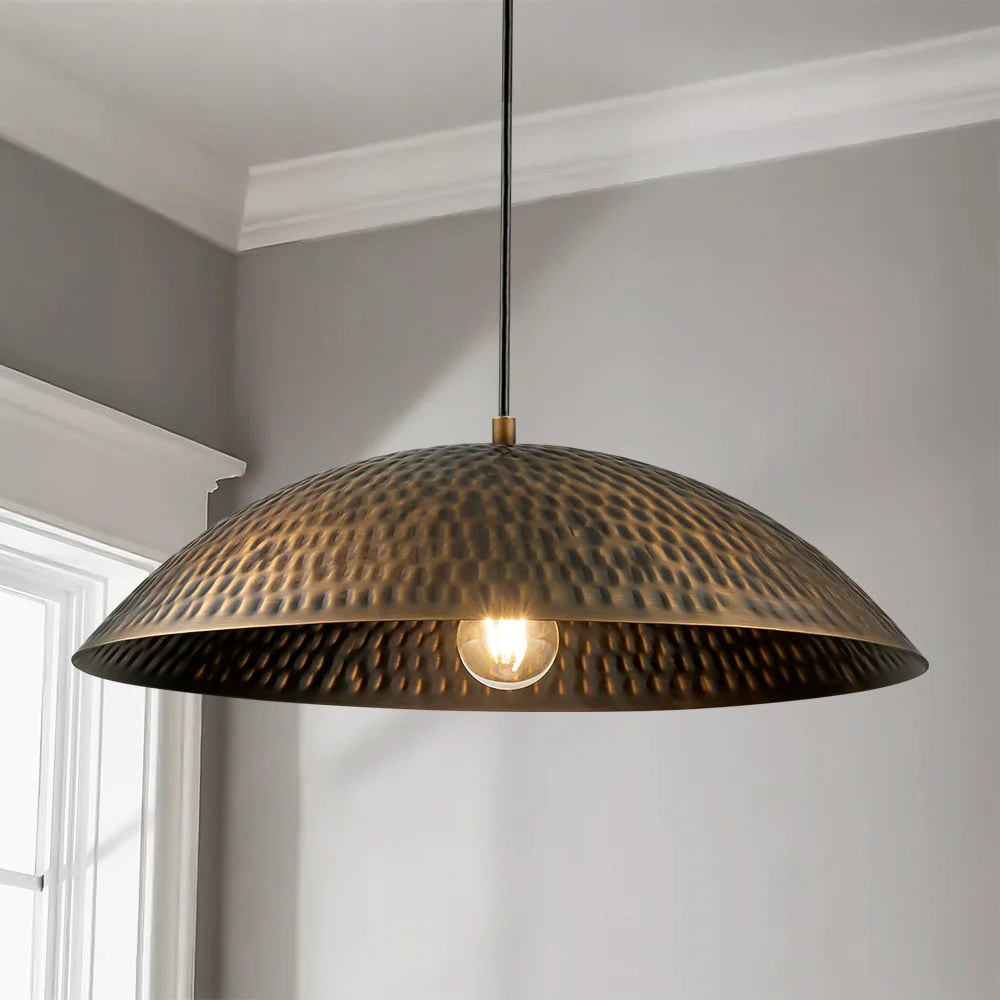 1-Light Dimmable Dome Pendant W4394