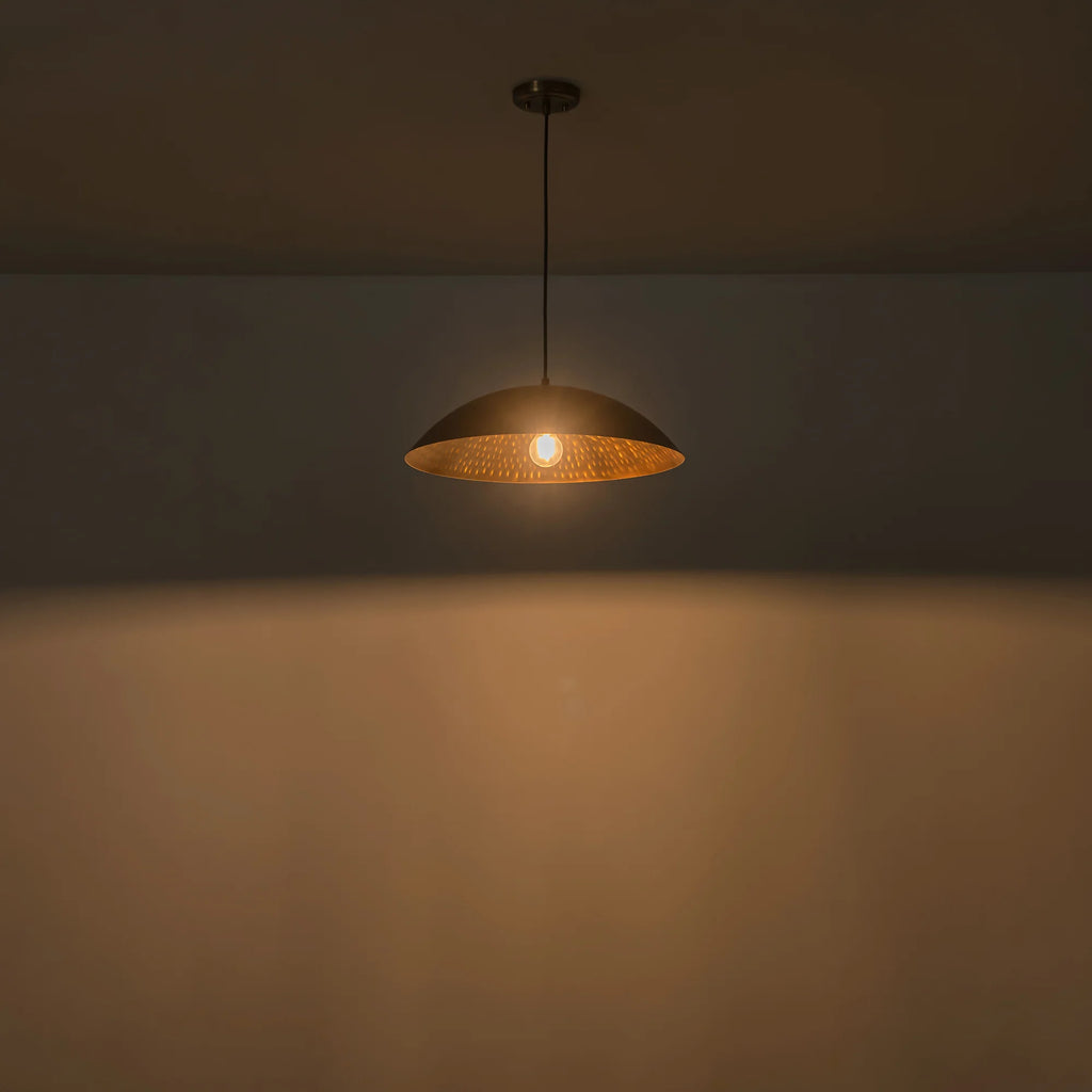 1-Light Dimmable Dome Pendant W4394