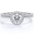 10k White Gold Bridal Wedding Ring Set G411257