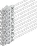 White 10 Pieces Ethernet Gigabit LAN Network Cable RJ45 UTP Patch Cable E2620