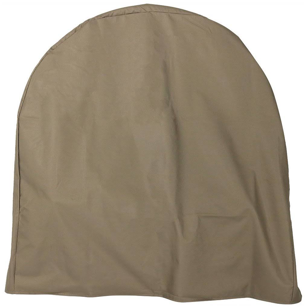 Khaki Steel Firewood Log Hoop with Cover P227