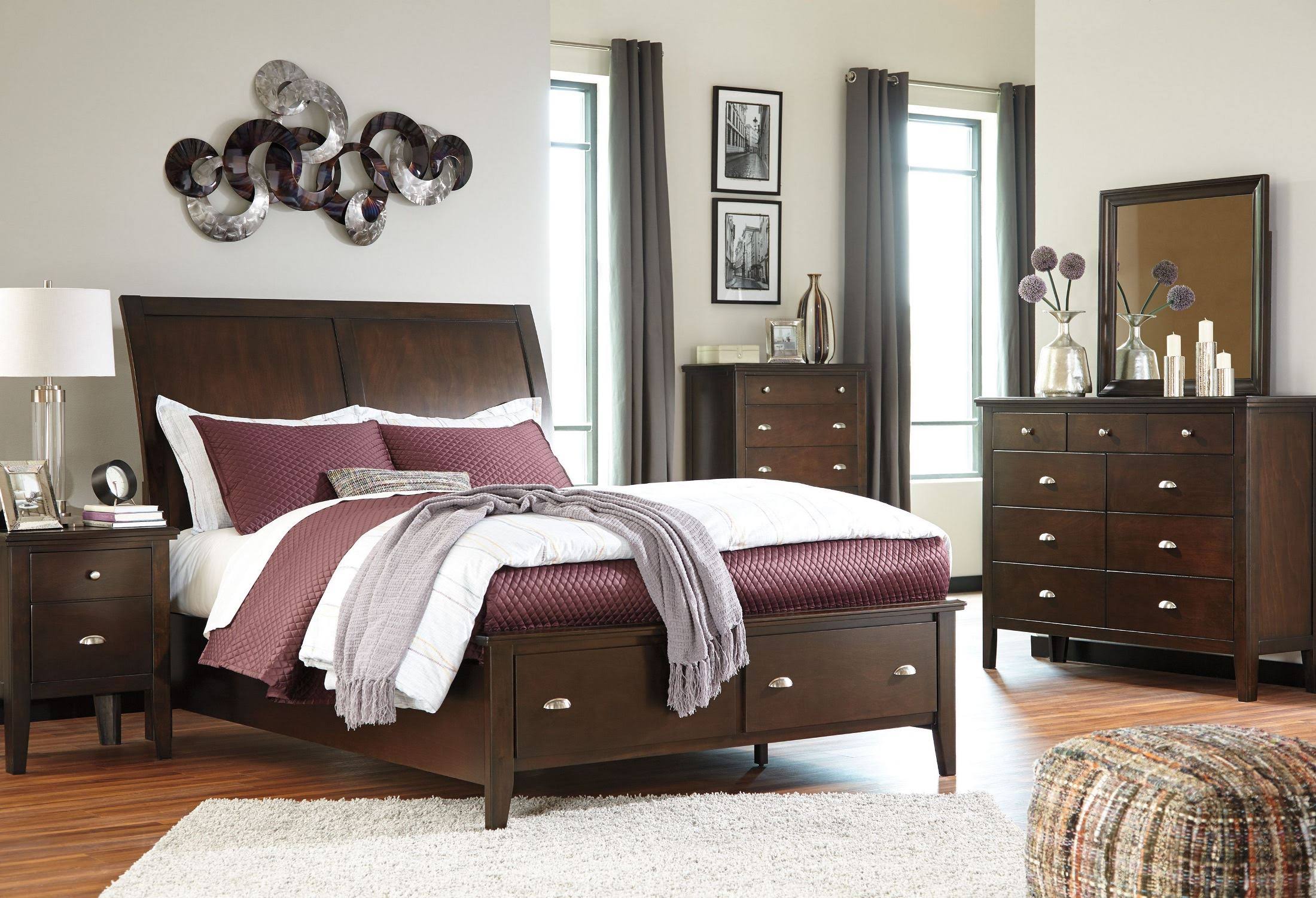 Brown 5 Drawer Chest E9113