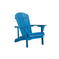Sky Blue Solid Wood Adirondack Chair A831