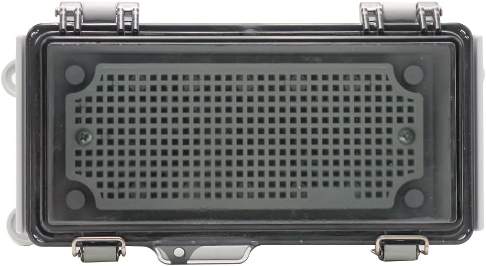 Outdoor Electrical Box IP67 Waterproof Plastic Enclosure with Transparent Cover 7.9 x 3.9 x 2.8 inch J66700