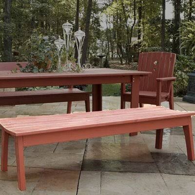 Twilight Blue Wash Wooden Picnic Bench V496550