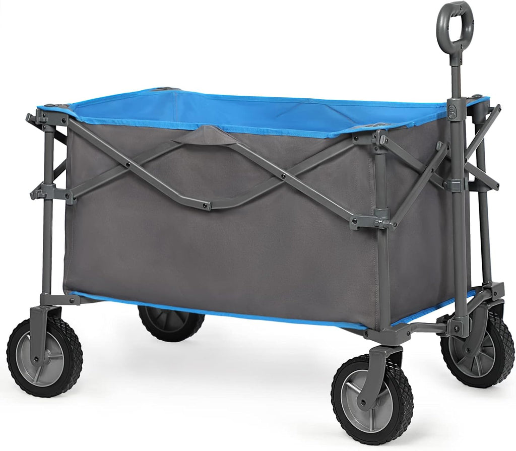 Collapsible Utility Cart, Heavy Duty Foldable Wagon, 225lbs V6573