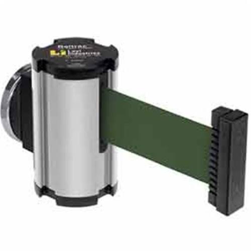 Satin Aluminum Magnetic Wall Mount Unit with Retractable Belt Extension V890003