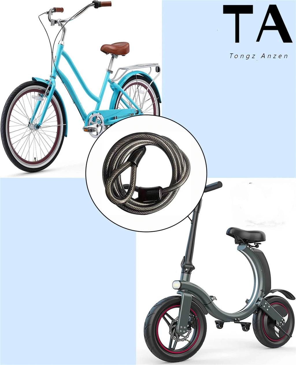 Bicycle Cable Locks U629701