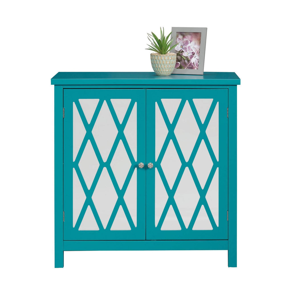 Caribbean Blue Accent Storage Cabinet N950702