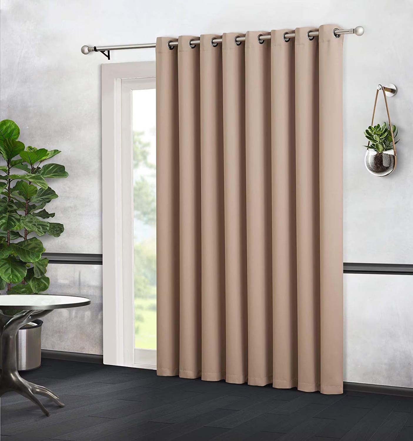 Taupe Thermal Insulated Blackout Curtain 102" x 84" K986