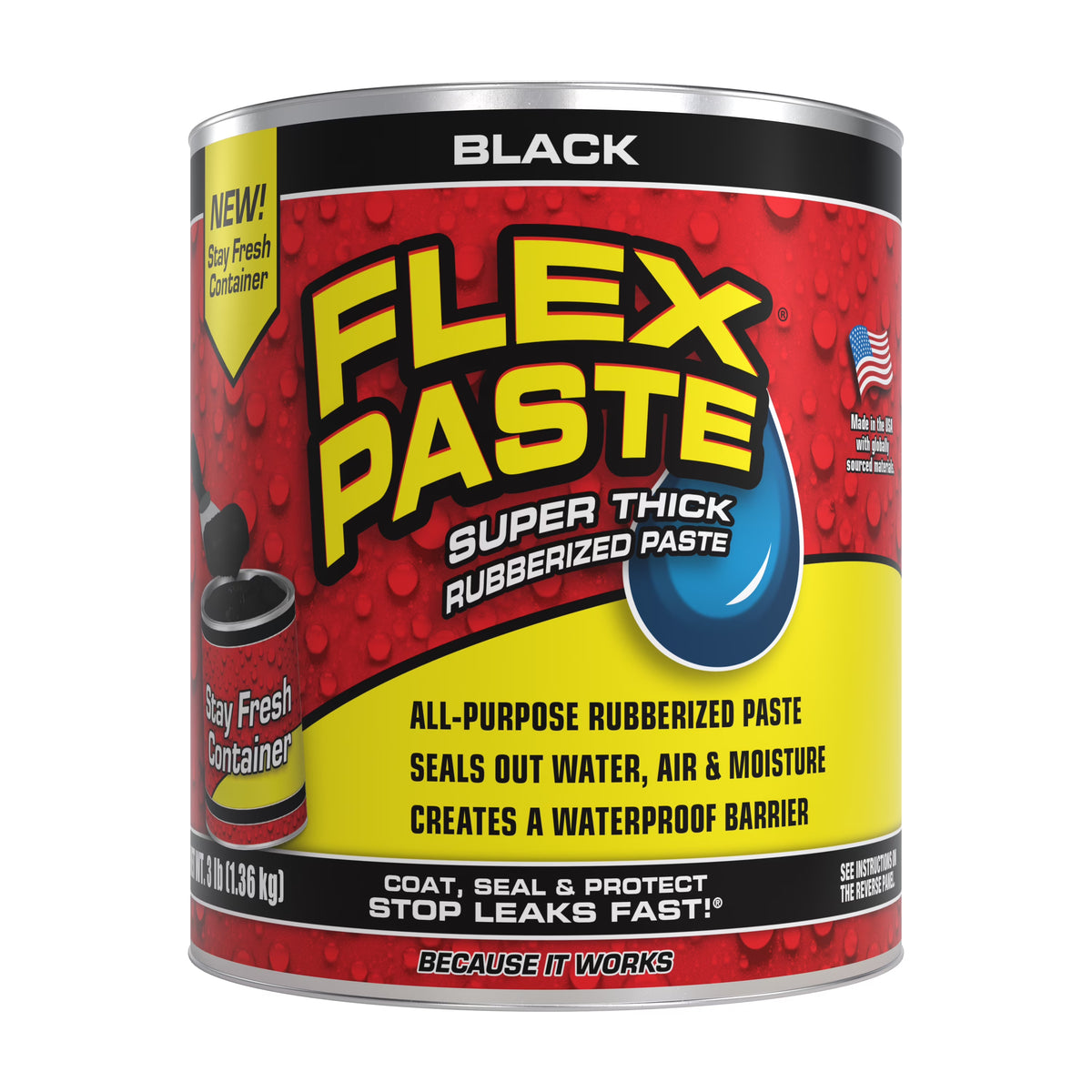 Flex Paste, 3 lb, Black C16714