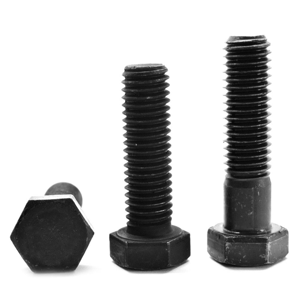 7/8x22-14 x 8x22 Fine Thread Grade 8 Hex Cap Screw Alloy Steel Black Oxide F37934