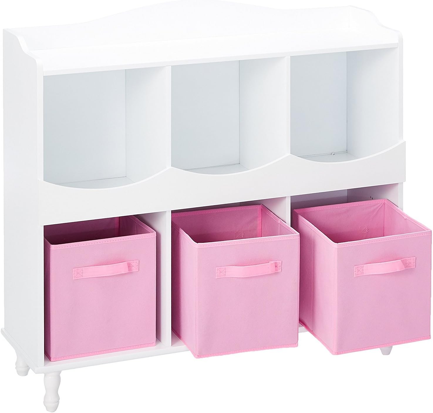 White 6 Cubby Storage Cabinet Z310801