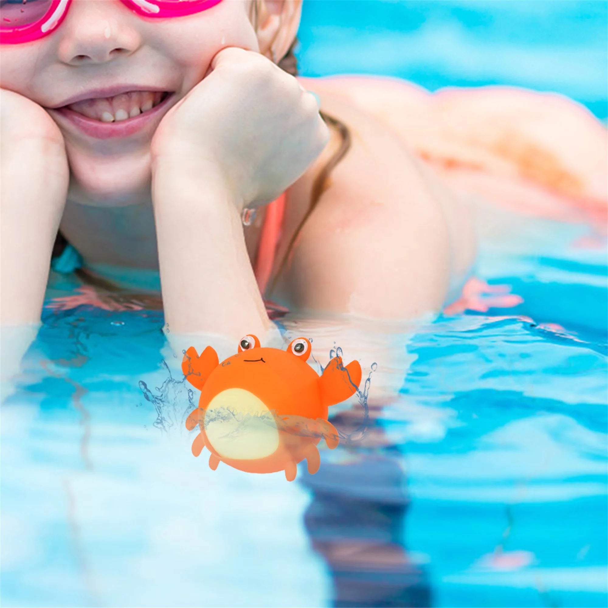Refillable Silicone Crab Splash Balls for Kids Pool G607