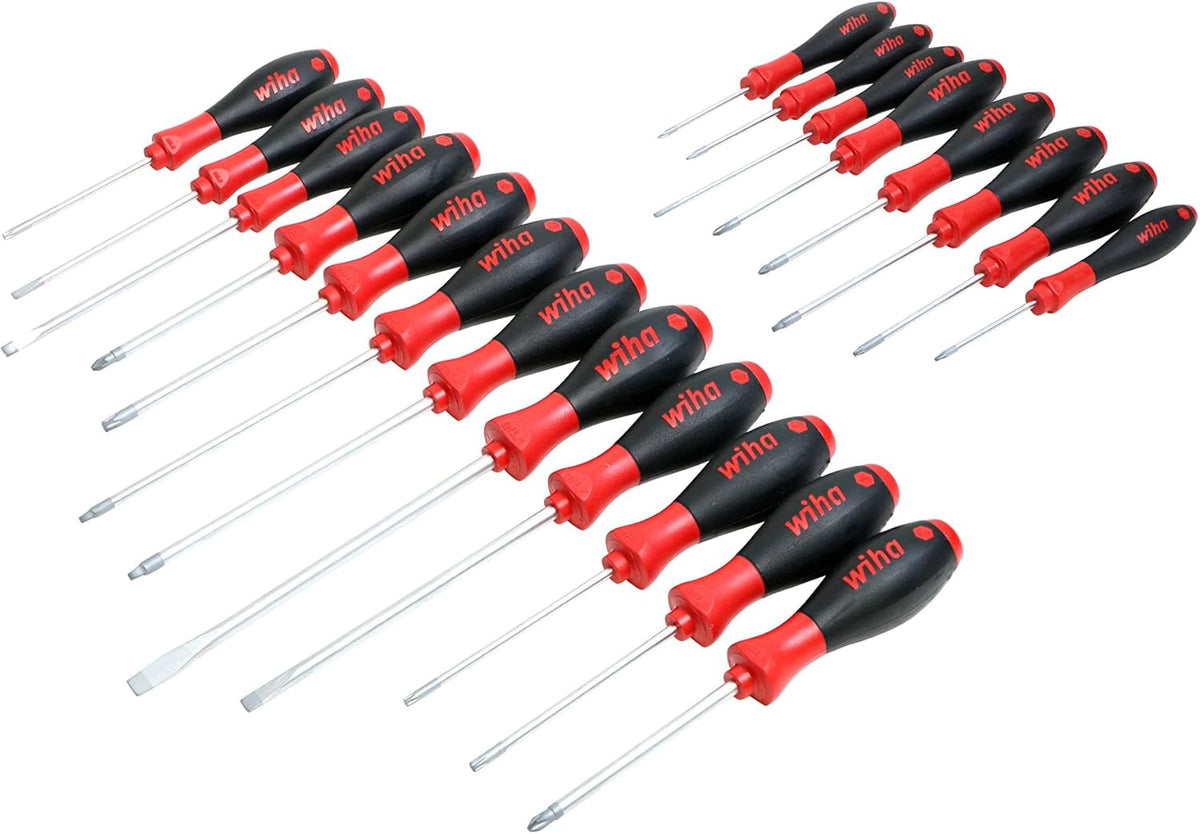 12-Piece Slotted and Phillips Screwdriver Set with Soft Finish Handles T174
