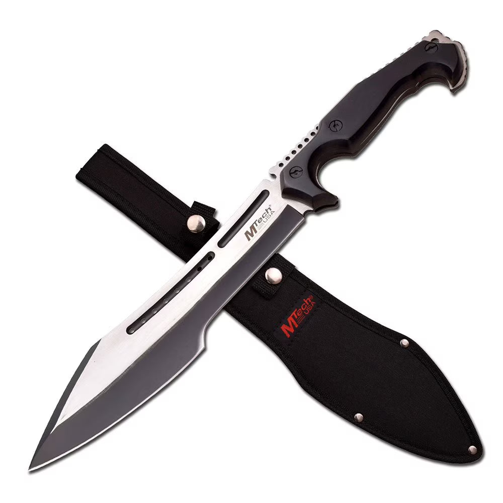9.75" Stainless Steel Bowie Machete with Nylon Sheath X3898