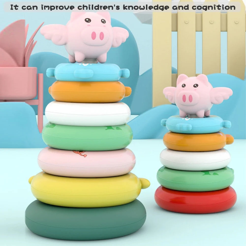 7 Pcs Soft Stacking Rings Toy A775