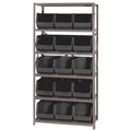 Black 15 Bins Bin Shelving Unit X984