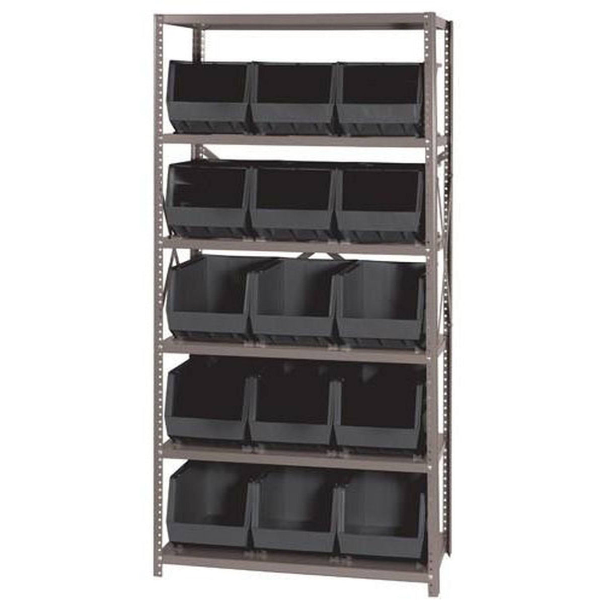Black 15 Bins Bin Shelving Unit X984