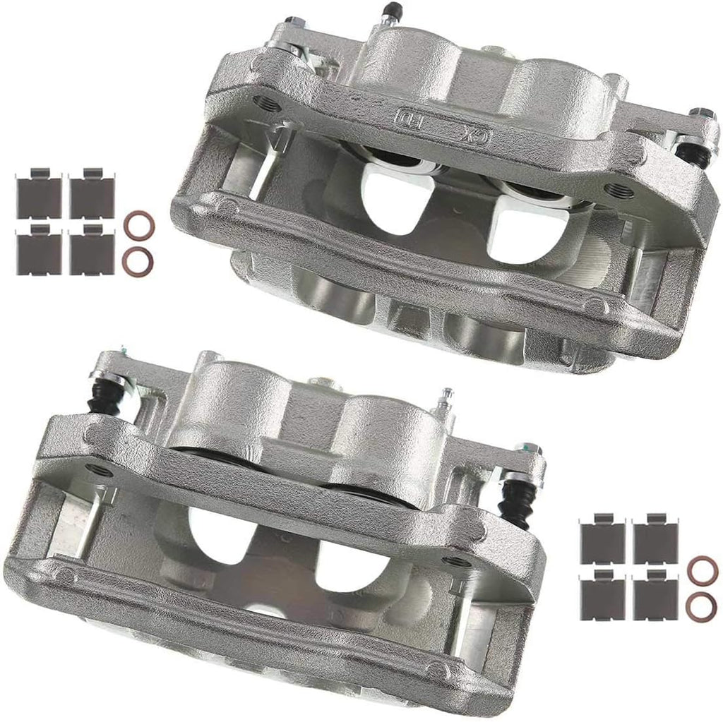 Brake Caliper Assembly Front Right Passenger Side Pack of 2 D763090
