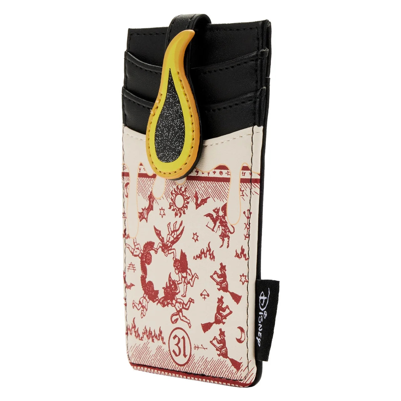 Black Flame Candle Cardholder Wallet W934