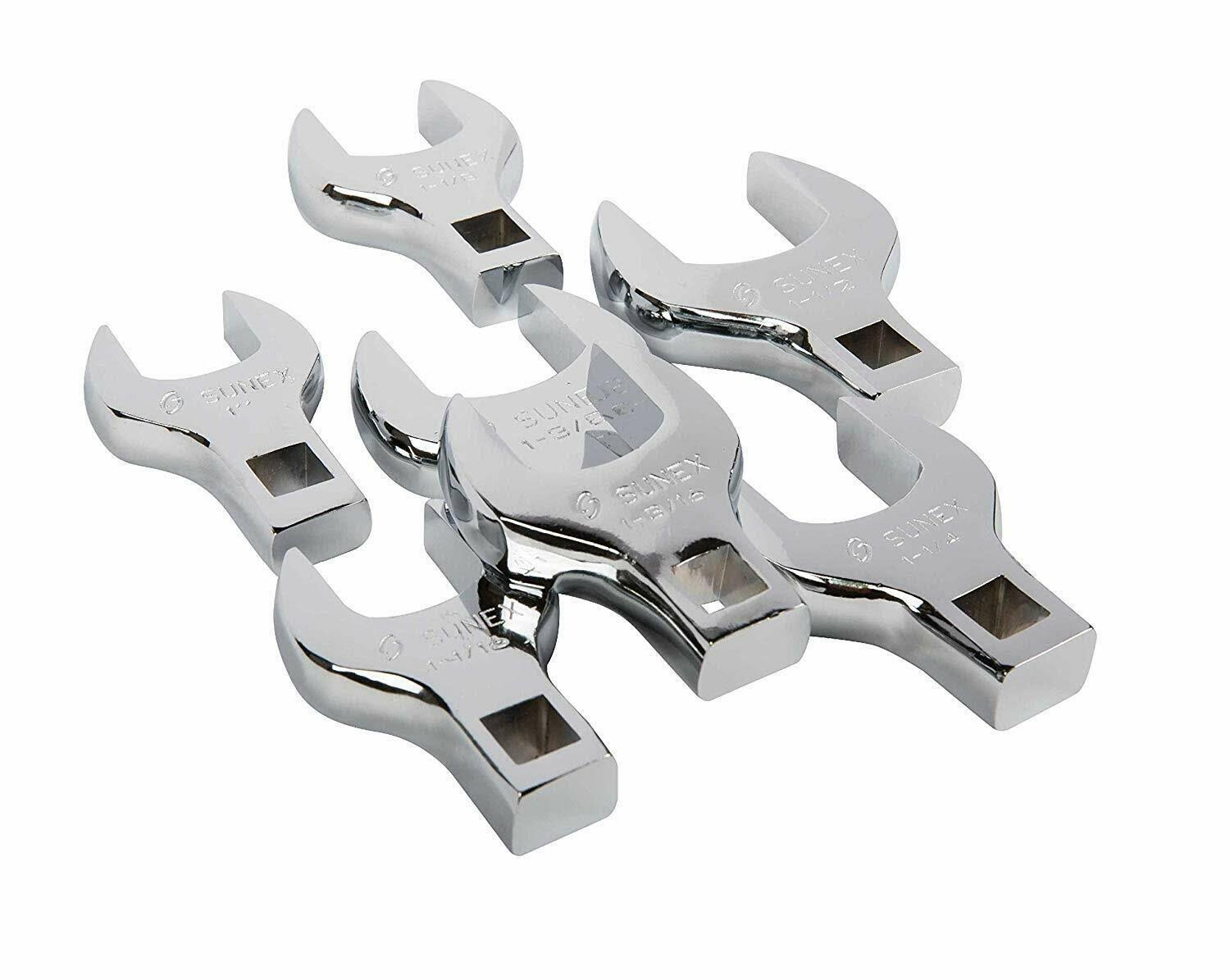 7-Piece 1/2 in. Drive SAE Crowfoot Wrench Set D509