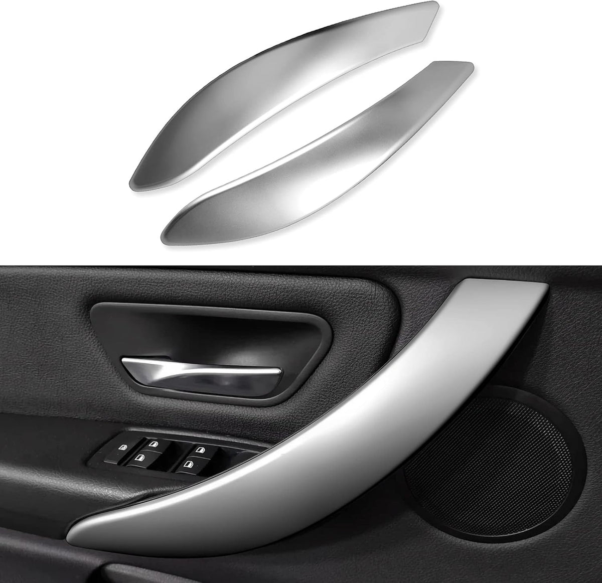 Blue ABS Car Sticker Decal Multimedia Panel Frame Trim Cover F956460
