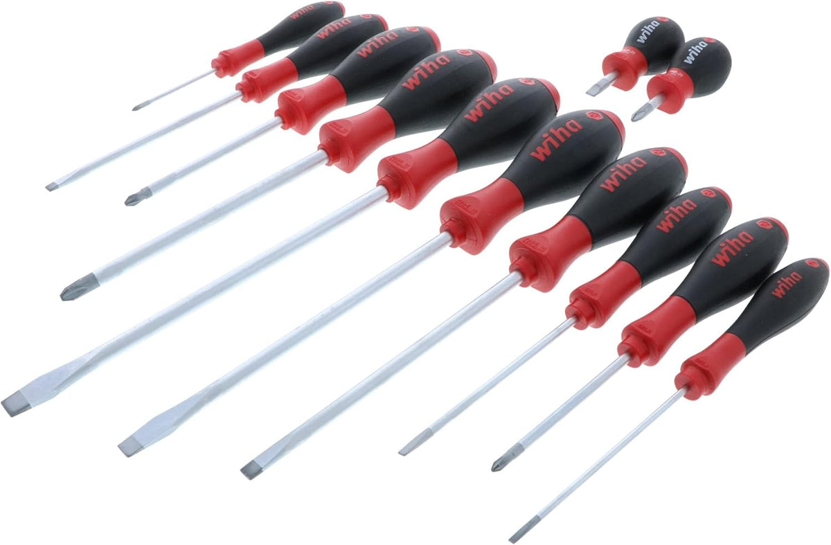 12-Piece Slotted and Phillips Screwdriver Set with Soft Finish Handles T174