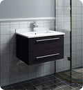 Espresso Wall Hung Bathroom Cabinet with Top and Undermount Sink A976