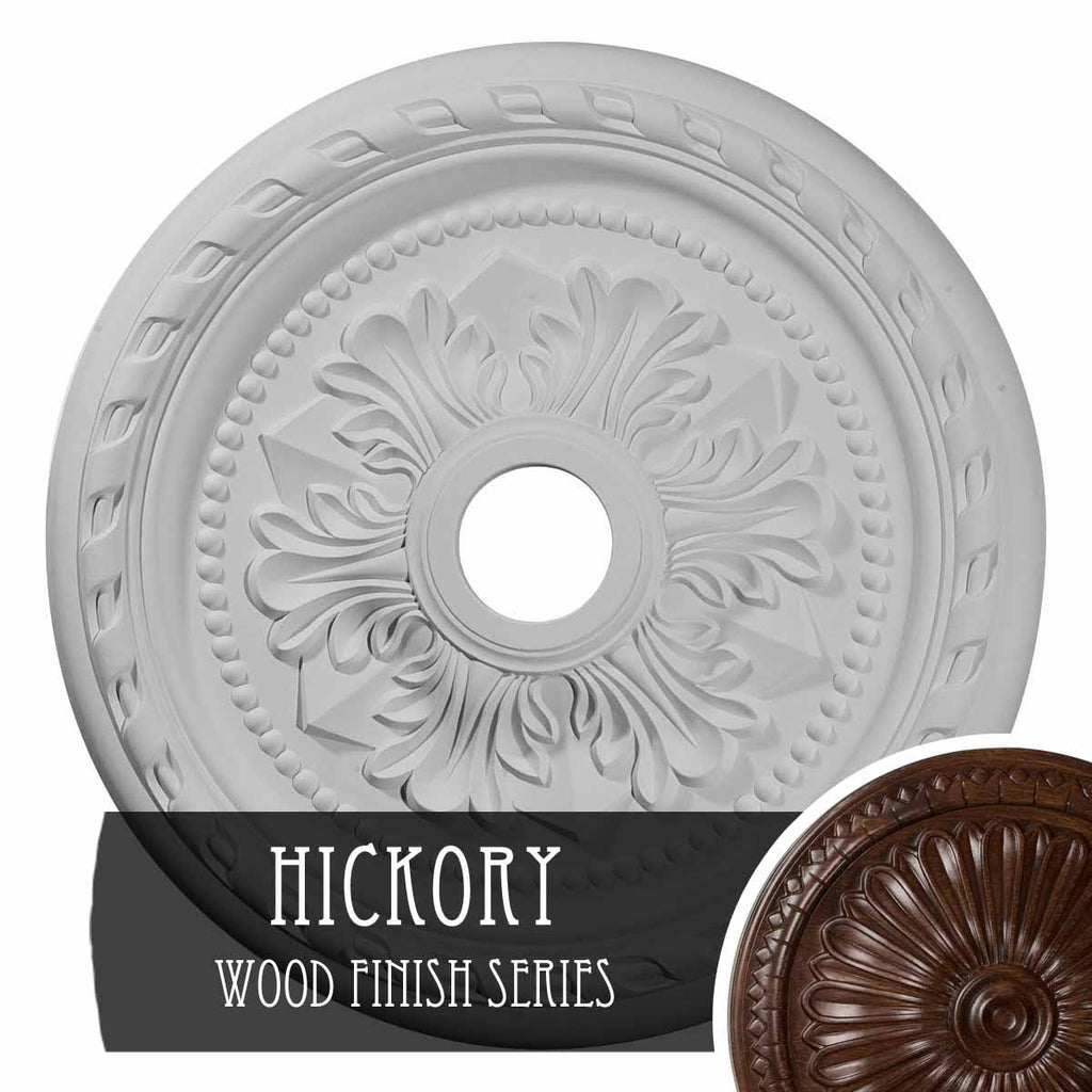 Hand-Painted Hickory Ceiling Medallion R52760