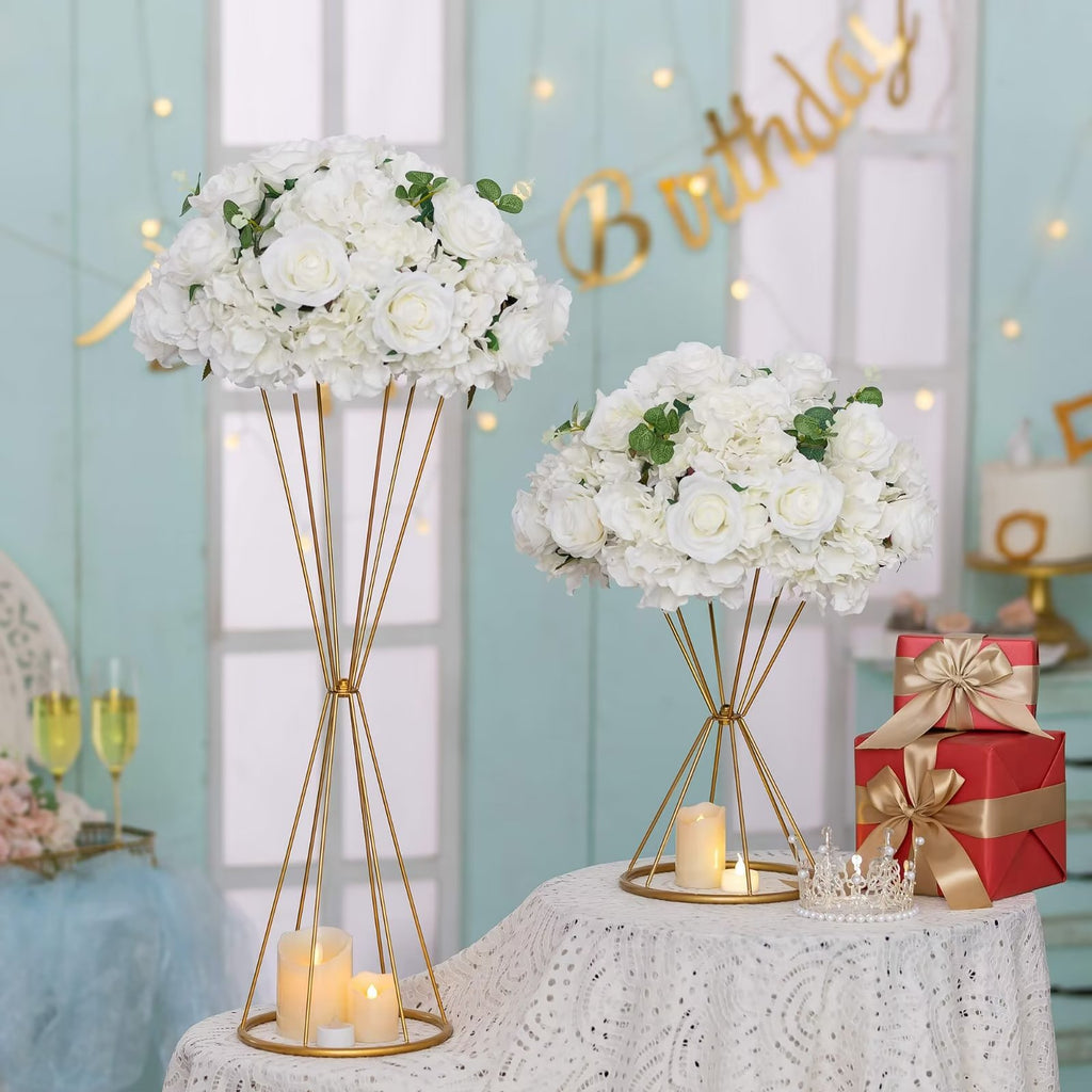 16" Artificial Flower Rose Ball Centerpiece Bouquet Set of 10 L4474