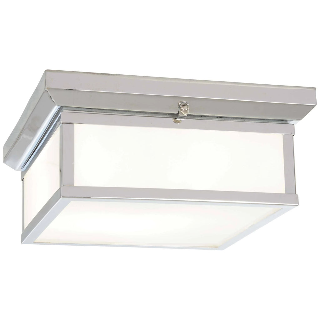 2 Light Chrome Flush Mount J11453