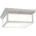 2 Light Chrome Flush Mount J11453