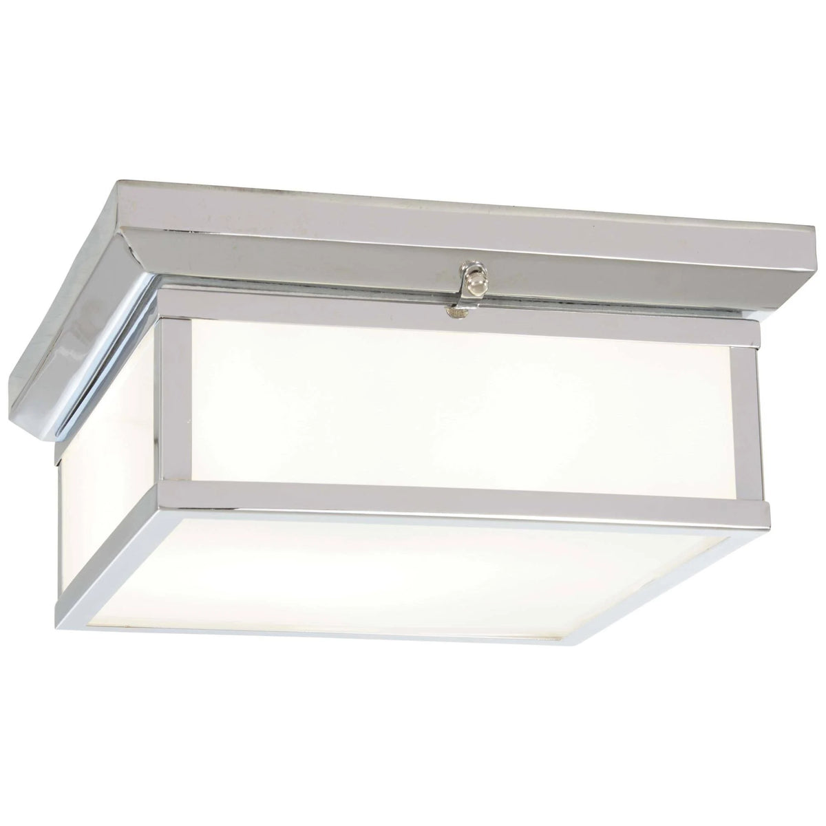 2 Light Chrome Flush Mount J11453