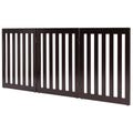 Folding Standing 3 Panels Wood Pet Fence Brown G356646