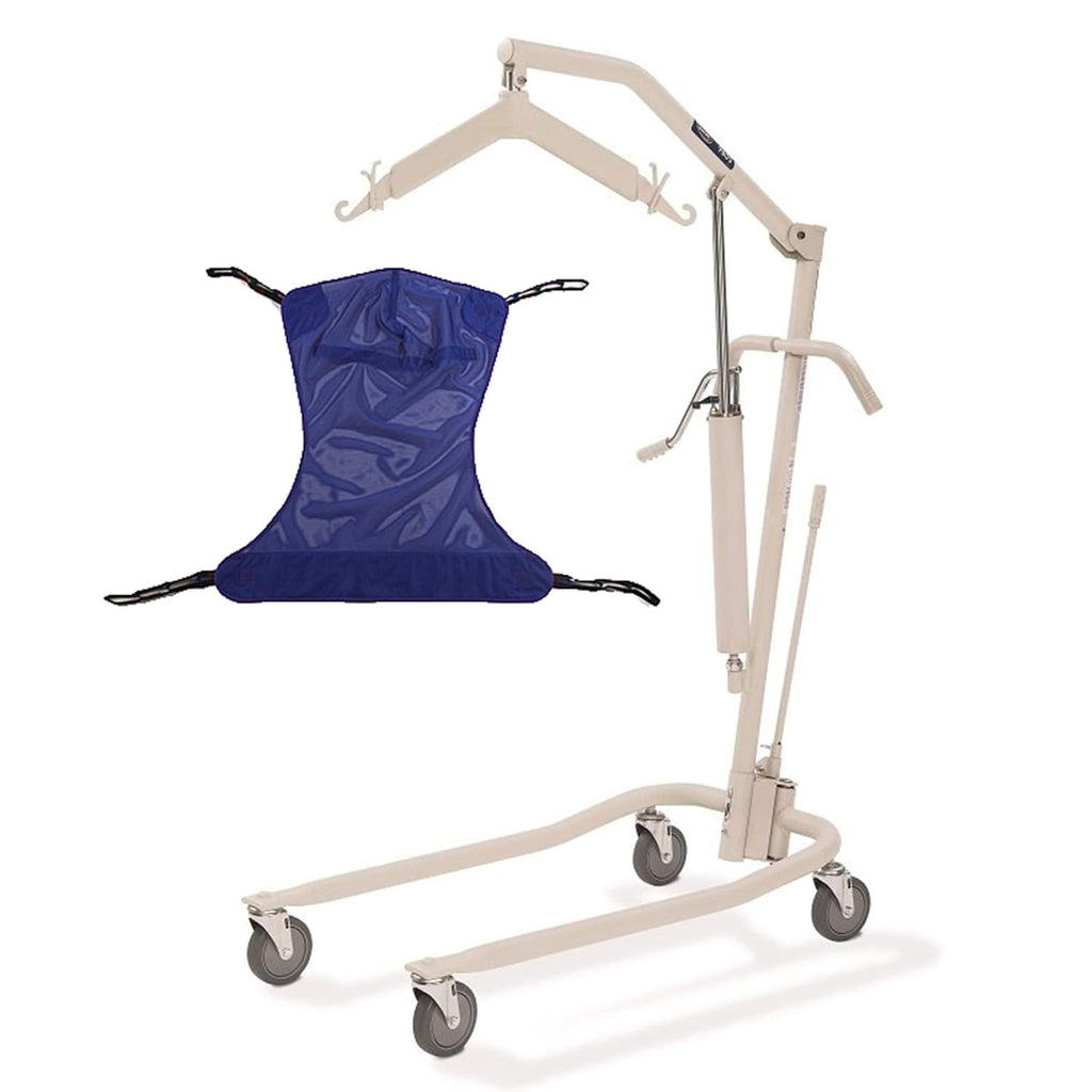 Beige Hydraulic Lift with Full Body Mesh Sling M345845