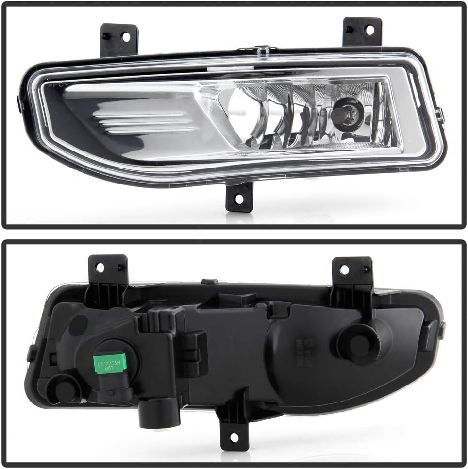 Bumper Fog Lights Driving Lamps Assembly Replacement Set Left+Right L8070