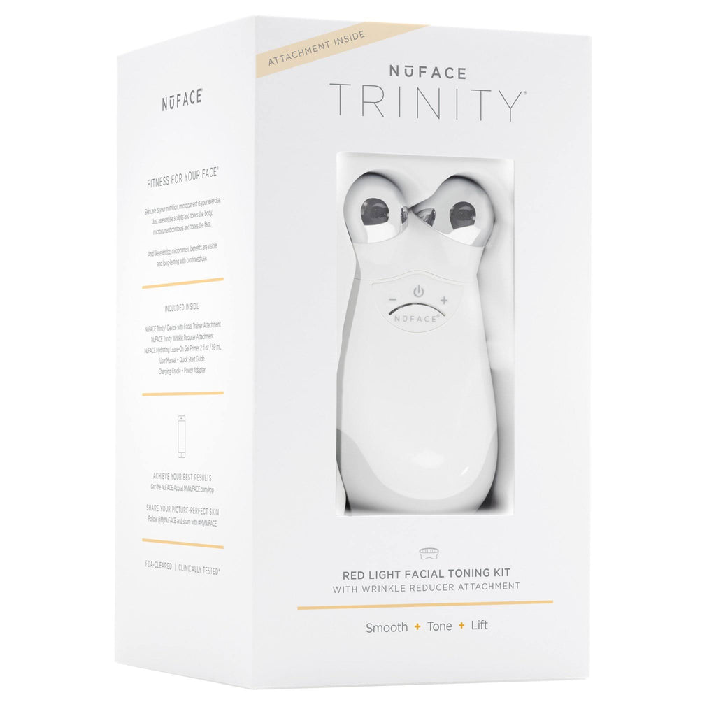 White Trinity Facial Trainer Kit with Wrinkle Reducer Attachment L460