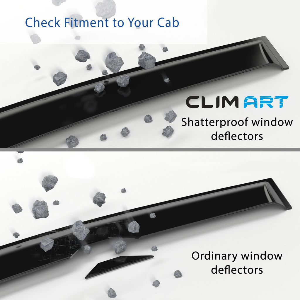 4 pcs Dark Smoke Window Deflectors A392200