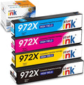 HP 972X 4-Pack Ink Cartridge Black Cyan Magenta Yellow F73132