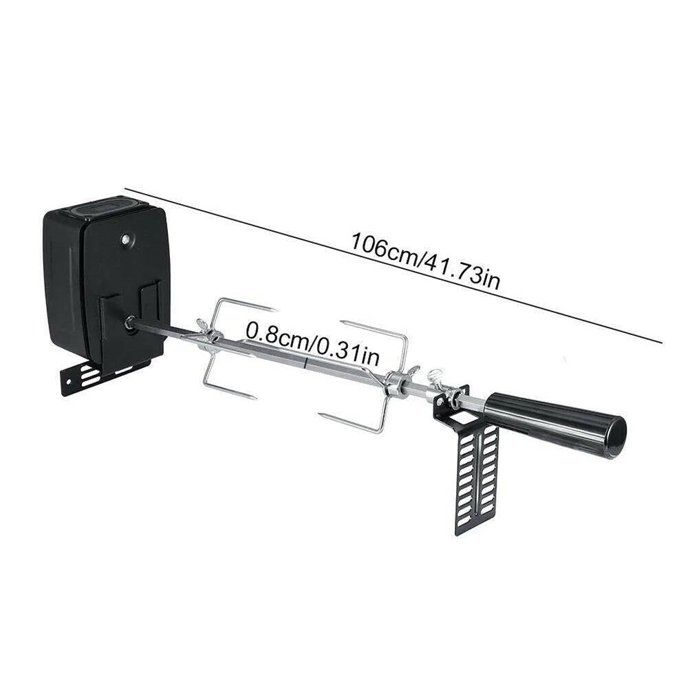 Stainless Steel Electric BBQ Rotisserie Motor Rod Kit F37909